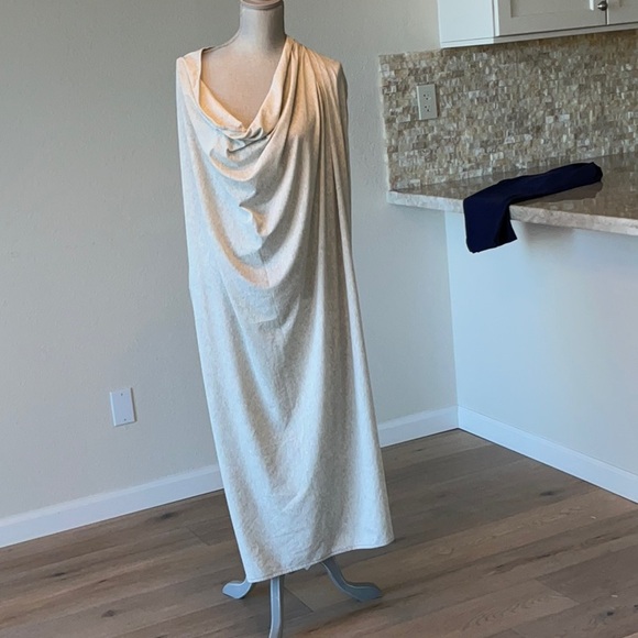 NWT. Lululemon Sage Scarf Cotton One Size Beige/Gray - Picture 3 of 6